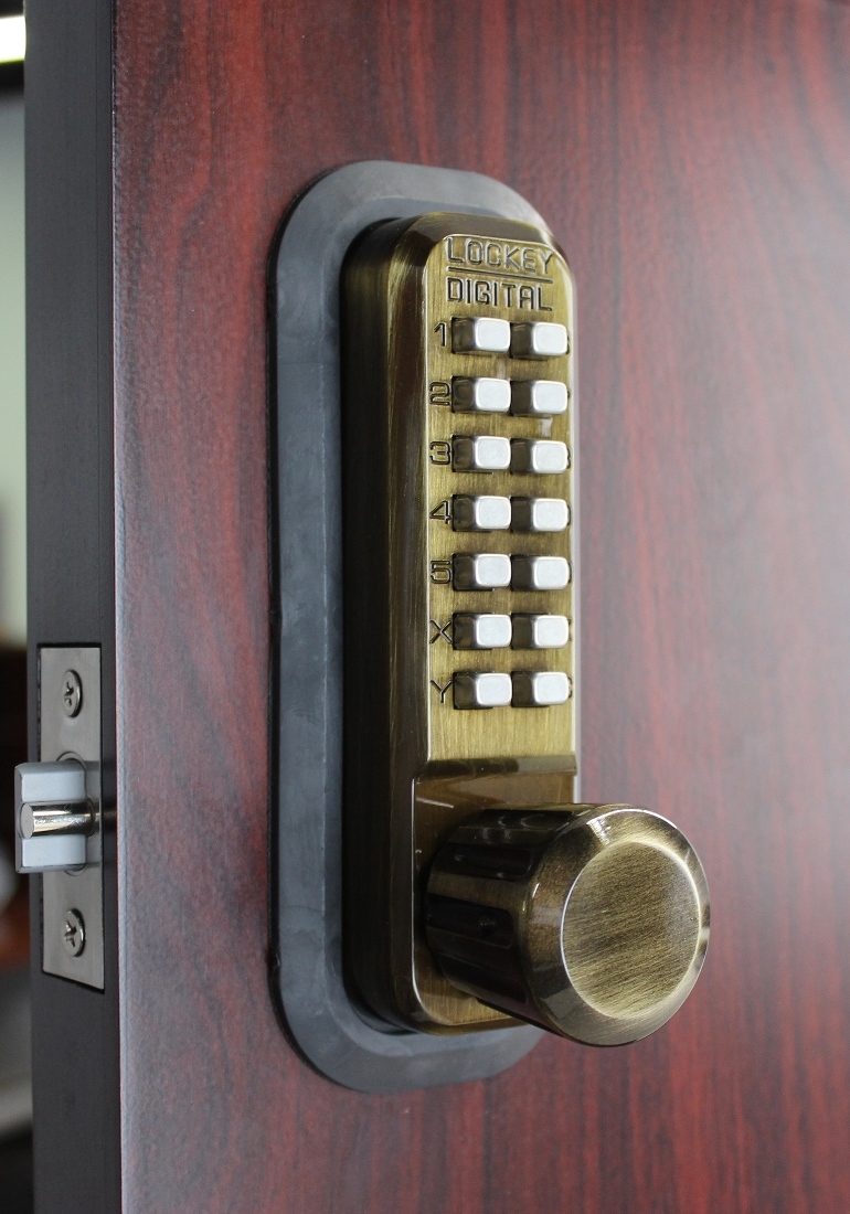 Lockey 2830 Keyless Mechanical Digital Spring Latch Knob Lock 